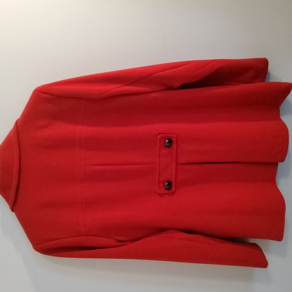 Worthington red pea coat size large - Picture 6 of 7